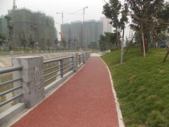 滨河公园道路-彩色透水混凝土